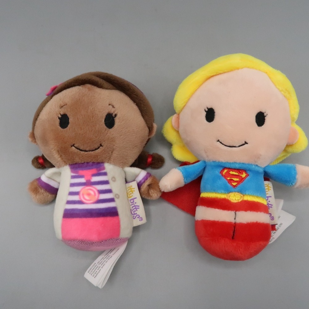 Hallmark Itty Bittys Doc Mcstuffins & Super Women Plush Stuffed Toy Lot‎